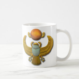 古代エジプトの神聖なオオタマオシコガネ-金ゴールド コーヒーマグカップ