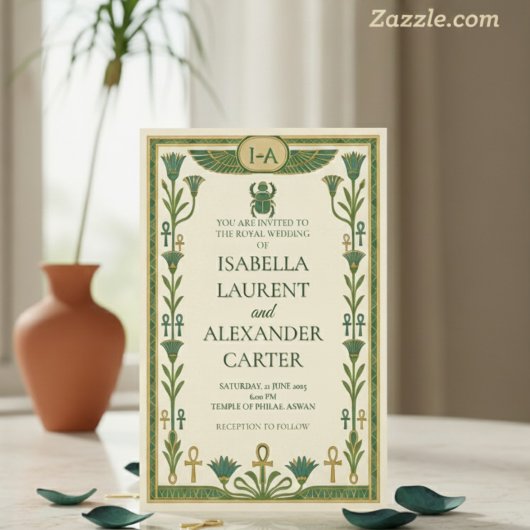 古代エジプトの神聖な結婚式招待状 招待状