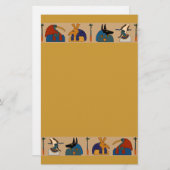 古代エジプトの神話的な神のミイラ式 便箋 (正面/裏面)