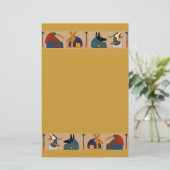 古代エジプトの神話的な神のミイラ式 便箋 (スタンド正面)