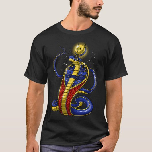 古代エジプトの神 ウラエウス Tシャツ (正面)