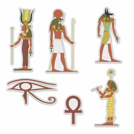 古代エジプトの神 シール (正面)