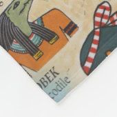 古代エジプトの神 フリースブランケット (角)