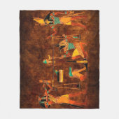 古代エジプトの神 フリースブランケット (正面)