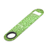 古代エジプトの絵文字グリーン スピード栓抜き (裏面アングル)