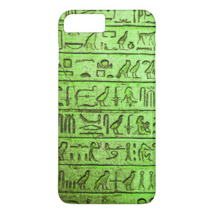 古代エジプトの絵文字グリーンiPhone 7プラス iPhone 8 Plus/7 Plusケース