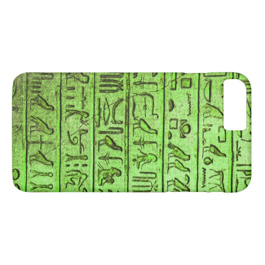 古代エジプトの絵文字グリーンiPhone 7プラス Case-Mate iPhoneケース (裏面(横))