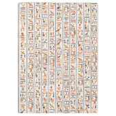 古代エジプトの絵文字パターンの背景 クリップボード (裏面)