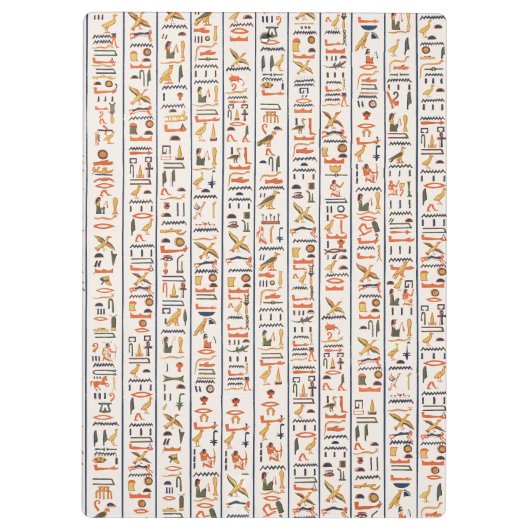 古代エジプトの絵文字パターンの背景 クリップボード (裏面)