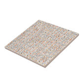 古代エジプトの絵文字パターンの背景 タイル (側面)