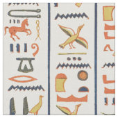 古代エジプトの絵文字パターンの背景 ファブリック (クローズアップ)