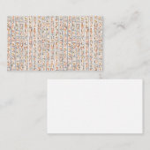 古代エジプトの絵文字パターンの背景 名刺 (正面/裏面)