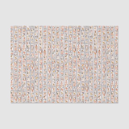 古代エジプトの絵文字パターンの背景 薄葉紙 (正面)