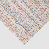 古代エジプトの絵文字パターンの背景 薄葉紙 (詳細)