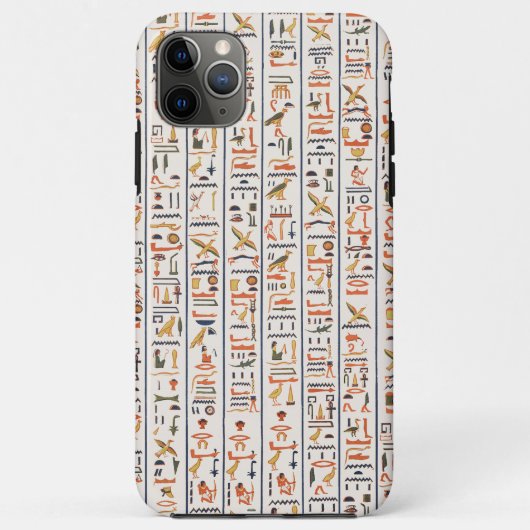 古代エジプトの絵文字パターンの背景 Case-Mate iPhoneケース (裏面)
