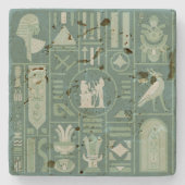 古代エジプトの絵文字 ストーンコースター (正面)