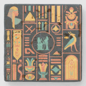 古代エジプトの絵文字 ストーンコースター (正面)