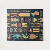 古代エジプトの絵文字 タペストリー (正面(横))