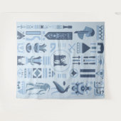 古代エジプトの絵文字 タペストリー (正面(横))