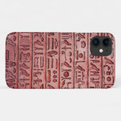 古代エジプトの絵文字-赤いiPhoneケース Case-Mate iPhoneケース (裏面(横))