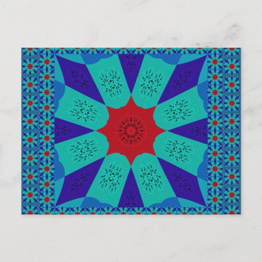 古代エジプトの美術:鮮やか曼荼羅。 ポストカード (正面)