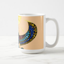古代エジプトの翼のあるスカラベ コーヒーマグカップ
