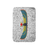 古代エジプトの翼のあるスカーラブ バスマット (正面縦)