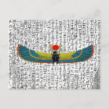 古代エジプトの翼のあるスカーラブ