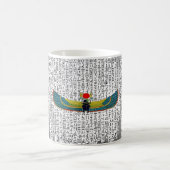 古代エジプトの翼の付いたスカラブマウスパッド コーヒーマグカップ (中央)