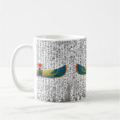 古代エジプトの翼の付いたスカラブマウスパッド コーヒーマグカップ (左)