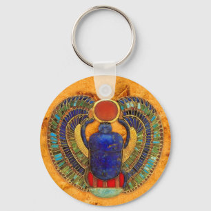 古代エジプトの聖なるスカラブ キーホルダー