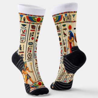 古代エジプトの聖刻文字とファラオ ソックス