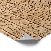 古代エジプトの聖刻文字 ポスター (角)