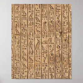 古代エジプトの聖刻文字  ポスター