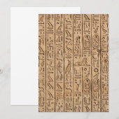 古代エジプトの聖刻文字 招待状 (正面/裏面)