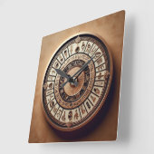 古代エジプトの背景04 スクエア壁時計 (傾斜)