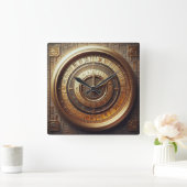 古代エジプトの背景 スクエア壁時計 (ホーム)