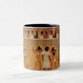 古代エジプトの芸術のファラオ ツートーンマグカップ (中央)