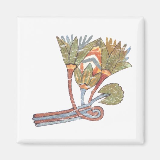 古代エジプトの蓮の花 マグネット (正面)