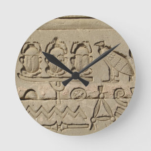 古代エジプトの記号 ラウンド壁時計