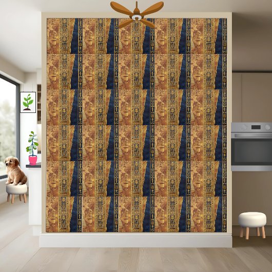 古代エジプトの象形文字と幾何学タイル タイル