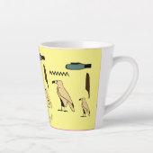 古代エジプトの象形文字のダイアナ名 カフェラテマグ (右)