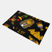 古代エジプトの象形文字のパターン背景 ドアマット (アングル)