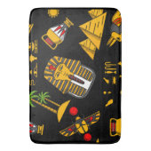 古代エジプトの象形文字のパターン背景 バスマット (正面縦)