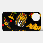 古代エジプトの象形文字のパターン背景 Case-Mate iPhoneケース (裏面 (横))