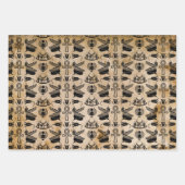 古代エジプトの象形文字のラッピング紙シート ラッピングペーパーシート (正面)