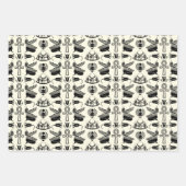 古代エジプトの象形文字のラッピング紙シート ラッピングペーパーシート (正面)