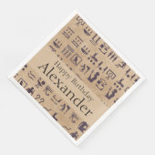 古代エジプトの象形文字の羊皮紙の芸術 (コーナー)