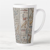 古代エジプトの象形文字の言語で書かれたファロ カフェラテマグ (右)