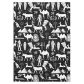 古代エジプトの象形文字の記号パターン テーブルクロス (正面)